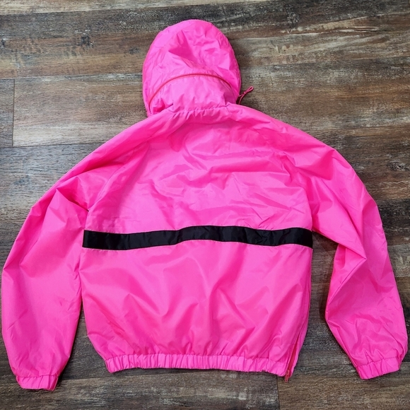 VINTAGE RARE NEON PINK HOTSTUF 80' 90'S SKI BRECKENRIDGE UNISEX PULLOVER JACKET - Picture 8 of 9